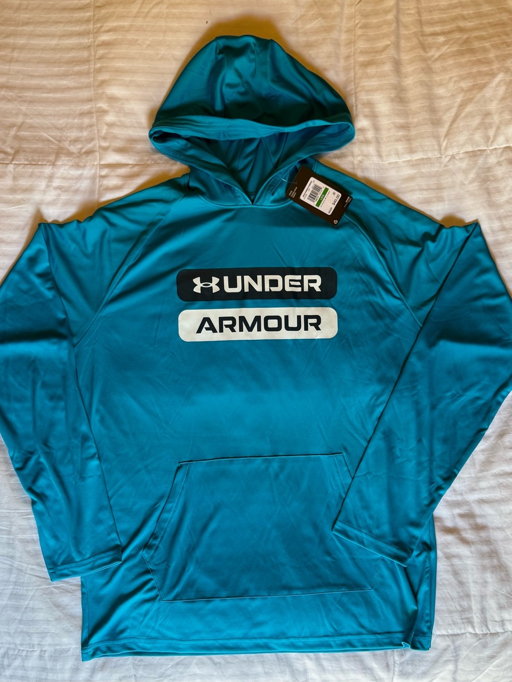 Under Armour Men's Teal Hooded Performance Pullover